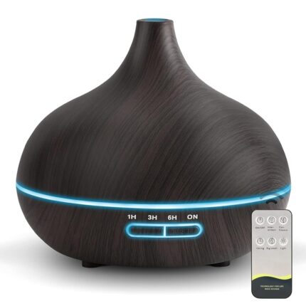 Aroma Diffuser 500ML Timing with Adjustable Mist Mode Diffusers for Cool Mist Essential Oil Diffuser 7-Color Changing Led Humidifier Scented Oil Diffuser for Office Home Bedroom...