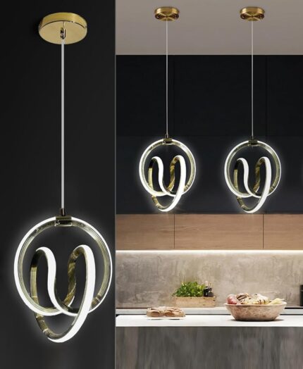 BrightLyt Hanging Lights for Dining Table, Pendant Lights for Kitchen Island, Lamps for Office Cabin, Hanging Lights for Home Entrance and Modern Lamps for Hotels and Cafe (Pack...