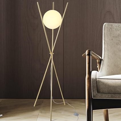 Decor Chronicle Tripod Floor Lamp for Living Room | Modern Warm White Light Stand Lamp for Bedroom, Corner & Home Décor | Stylish Standing Light for Study or Reading Room
