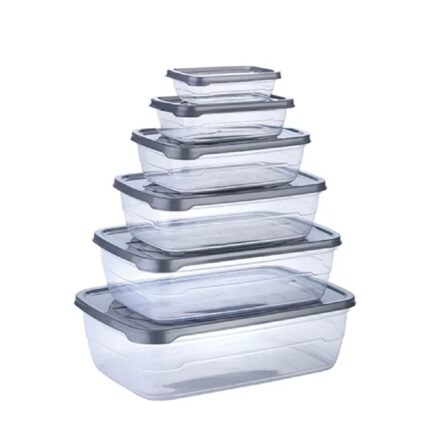 Dialust Rectangular Plastic Food Storage Container with Air Tight Lid Kitchen Container Meat Box Fridge and Freezer Storage Boxes Bowl - 225ml, 325ml, 650ml, 1250ml, 2200ml,...