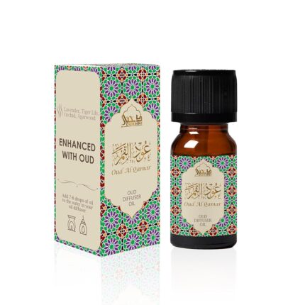 Dukhni Oud Diffuser Oil, Oud Al Qamar |10Ml Arabic Aroma Oil For Diffuser & Humidifier | 100% Pure Oudh Essential Oil Blend | Relax With Home Aromatherapy, For Relaxation & Massage