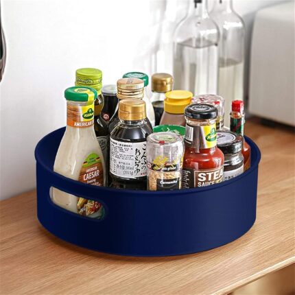 HomeWiz Kitchen Multi-Purpose 360° Rotating Organizer Tray | Space-Saving Kitchen & Pantry Storage | Multi Purpose Organization Rotating Tray | Turntable for Spices, Storage |...