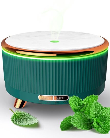 Jack & Rose plastic Diffusers for Essential Oils Large Room, 500ml Aromatherapy Diffuser 7 Colors Changed