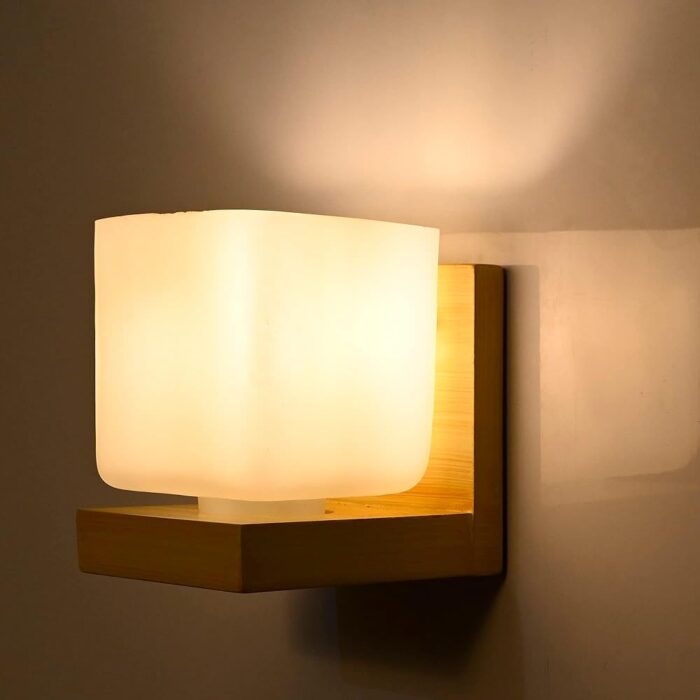 Mahganya Industries Designer Home Decorative Modern Wall lamp for Living Room, Bedside, Bedroom, Decorative Light for Indoor Application Without Bulb (Wood,) (Style 1) (Style1)