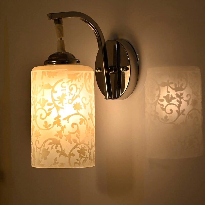 Mahganya Industries Designer Home Decorative Modern Wall lamp for Living Room, Bedside, Bedroom, Decorative Light for Indoor Application Without Bulb (Pine Wood, Beige) Wall...