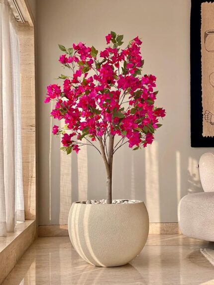 MASON HOME Artificial Pink Bougainvillea Plant Without Pot - 5 Feet | Realistic Plant - Trees - Flowers | Indoor Tropical | Home - Shop - Office | Gifting - Décor - Ambience -...