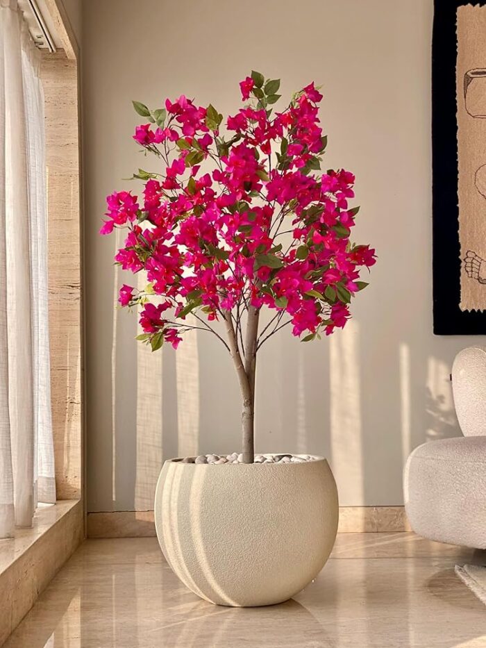MASON HOME Artificial Pink Bougainvillea Plant Without Pot - 5 Feet | Realistic Plant - Trees - Flowers | Indoor Tropical | Home - Shop - Office | Gifting - Décor - Ambience -...