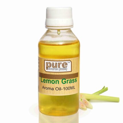 Pure Source India Essential Aroma Oil Lemongrass Pure Natural and Undiluted Dropper Type Pet Bottle (NATURAL; 100 ml Pack)