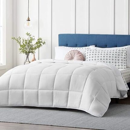 Razzai Microfiber Mammayo Summer Season 100 GSM AC Comforter Super Soft Fluffy Comforter (90" X 100" Inches/228Cm X 254Cm) - Double Bed Comforter|White| TC - 400